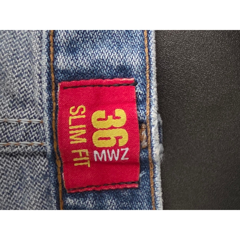 Wrangler 36MWZSW Mens Denim Jeans 38x32 Light Wash Cowboy Western Classic Work - Picture 9 of 10